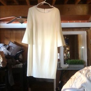 calvin klein white dress